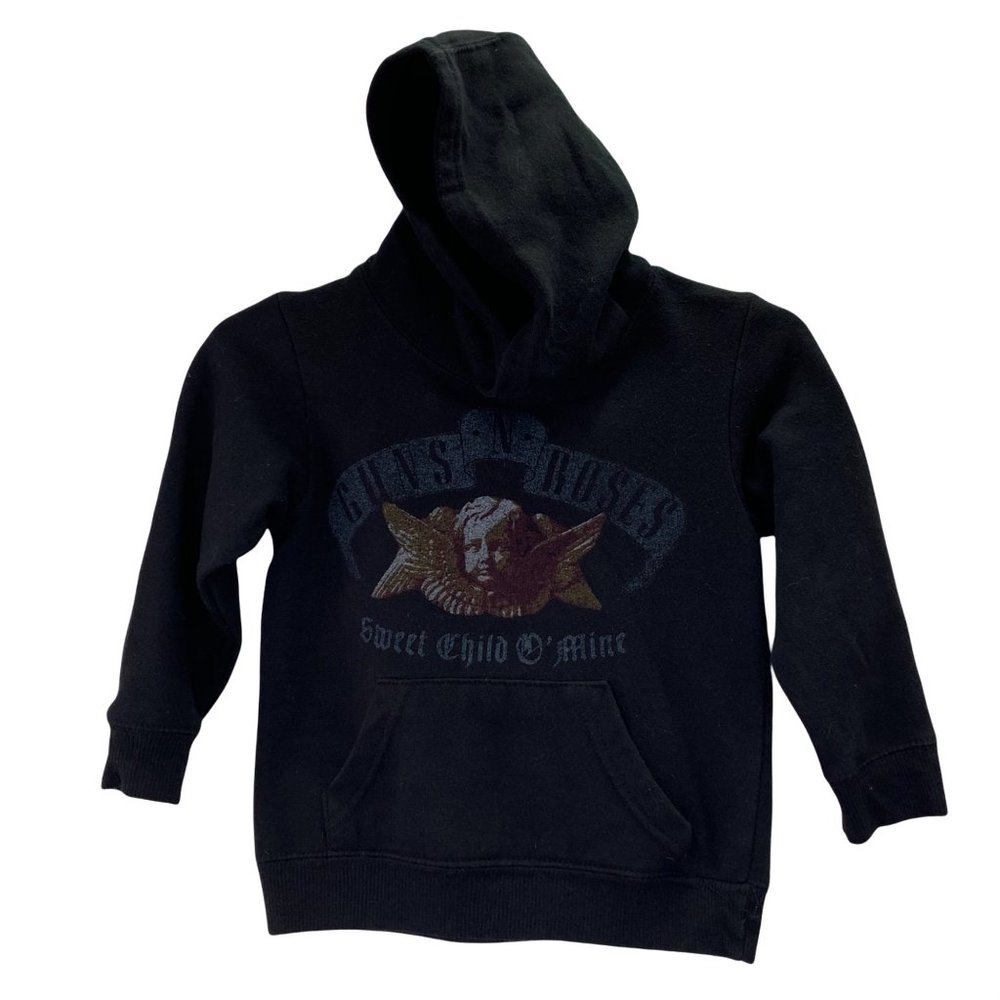 Guns N Roses Sweet Child O Mine Hoodie Pullover size 2T Black Graphic Rock